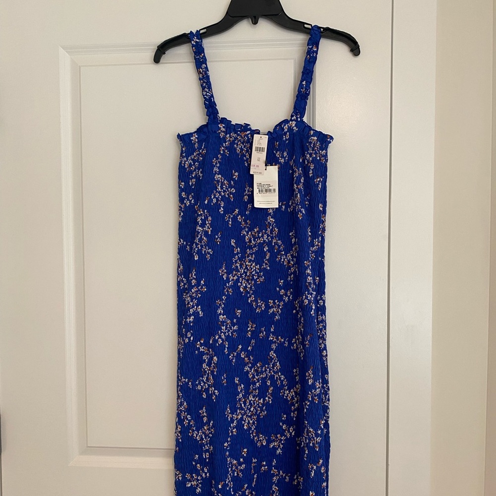 Faithful The Brand X Anthropologie blue midi dress
